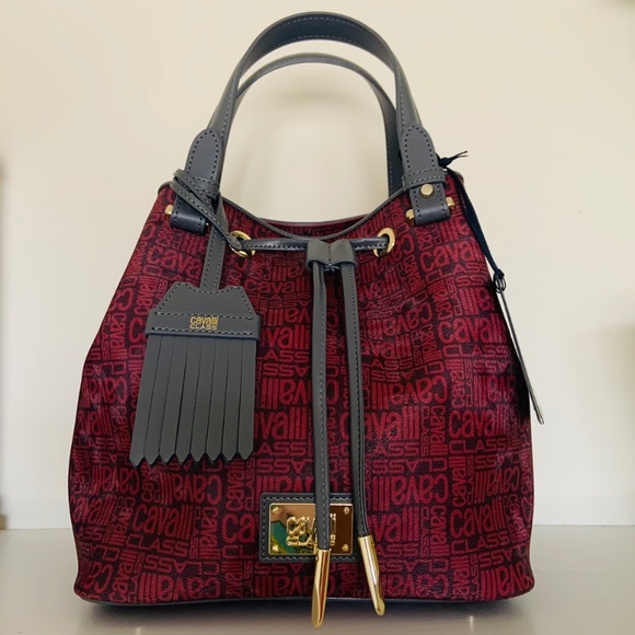 Class Roberto Cavalli Handbags - RARE Roberto Cavalli’s “Signature” Bucket Bag